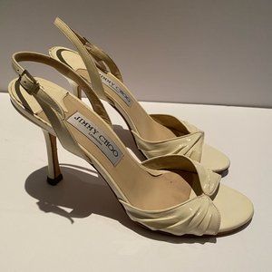 Jimmy Choo White Kitten Heels